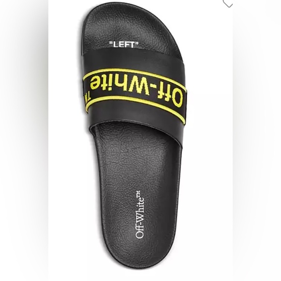 Off-WhiteMen's Industrial Belt Logo Slide Sandals